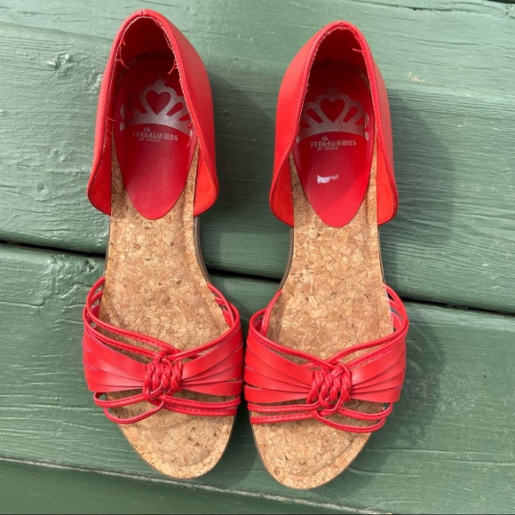 Fergalicious by Fergie women orange Boho sandals. Size 8M. Great used condition. - Picture 7 of 8